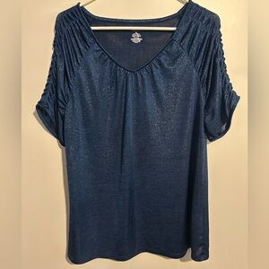 Elegant Blue Women's Top